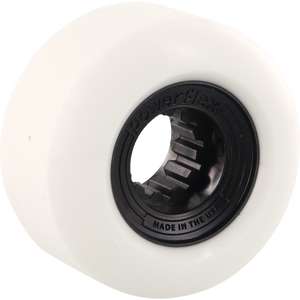 Powerflex Wheels - Gumball Core Skateboard Wheels - 52mm/101a - White/Black