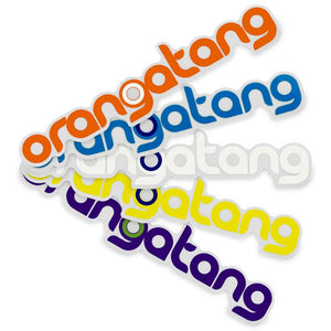 Orangatang - Sticker 9.5" x 2" - Various Colours