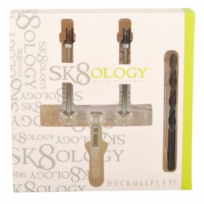 sk8ology-deck-display-w-drill-bit Switchback Longboards