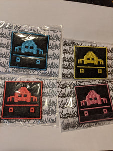 Skate Invaders - 2" Patch - Various Colours